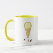 One Ball Ice Creme Cone Tasse (Links)