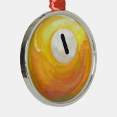 One Ball Silbernes Ornament (Rechts)