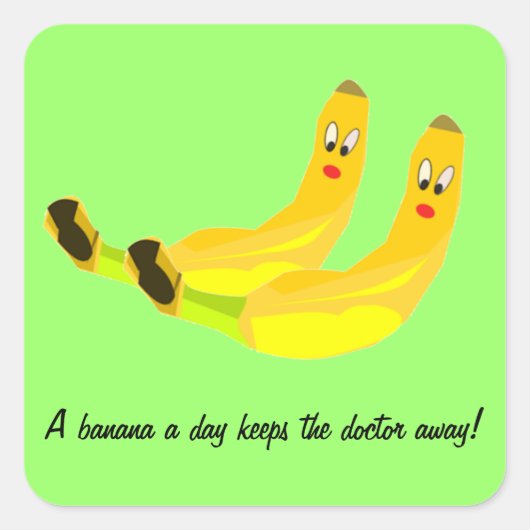One Banana a Day Sticker (Vorderseite)