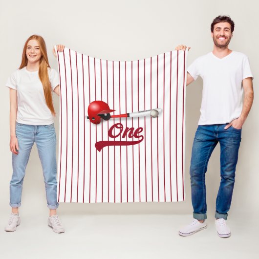 One Baseball Fan Fleecedecke (Beispiel)