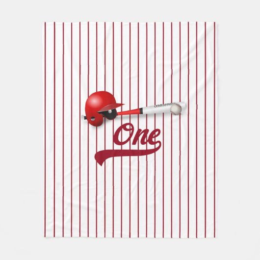 One Baseball Fan Fleecedecke (Vorderseite)