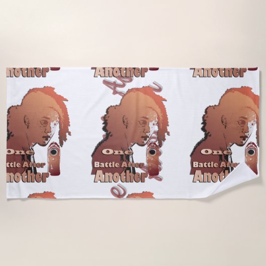 One Battle After Another – Cinematic Movie-Inspire Strandtuch (Vorderseite)