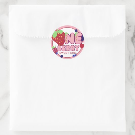 One Berry Sweet Girl Stickers (Tasche)