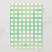 One Big Dill Pickle First Birthday Blue Invitation Einladung (Rückseite)