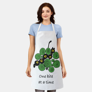 One bite at a time – enjoy the process schürze