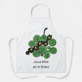 One bite at a time – enjoy the process schürze (Vorderseite)