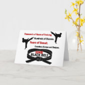 ONE Black Belt 1 KARATE T-SHIRTS & APPAREL Karte (Gelbe Blume)