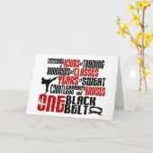 ONE Black Belt 2 KARATE T - SHIRT & APPAREL Karte (Gelbe Blume)