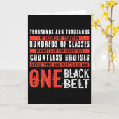 One Black Belt Funny Martial Arts Karate Taekwondo Karte (Gelbe Blume)