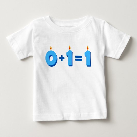 One Blue 1st Birthday Baby Boy T - Shirt (Vorderseite)
