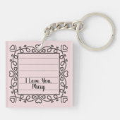 One Book, Two Books I Want More! Acrylic Keychain Schlüsselanhänger (Rückseite)