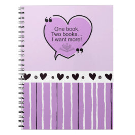 One Book, Two Books... I Want More! Notebook Notizblock