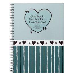 One Book, Two Books... I Want More! Notizblock