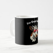 One Boujee Heifer Funny Cow Vintag Retro Kaffeetasse (Vorderseite Links)