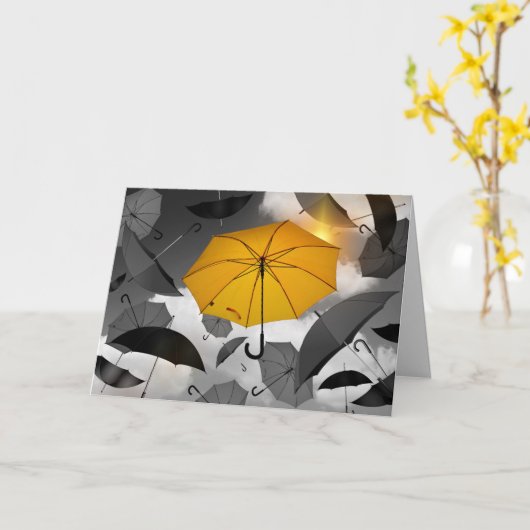 "One Bright Spot" Ich vermisse dich Custom Karte (Gelbe Blume)