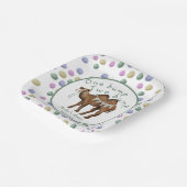 One bump Two bump Twin Baby Shower Pappteller (Gewinkelt)