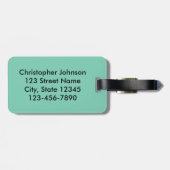 One by One The Pinguins Funny Sprichwort Design Gepäckanhänger (Rückseite horizontal)