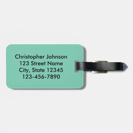 One by One The Pinguins Funny Sprichwort Design Gepäckanhänger (Rückseite horizontal)