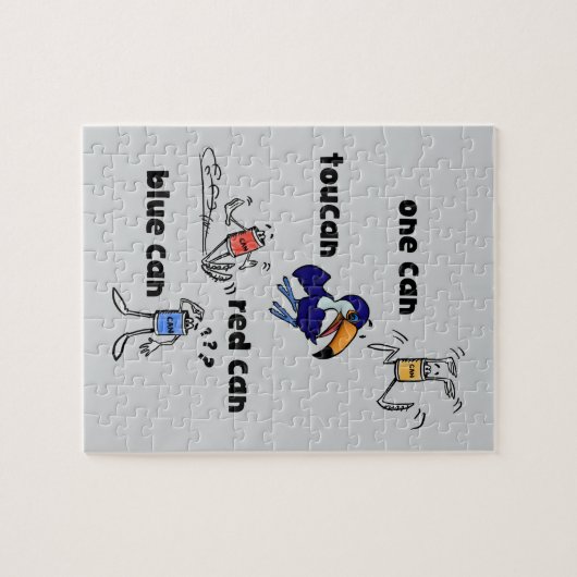 One Can Toucan Red Can Blue Can 110 Piece Puzzle (Horizontal)