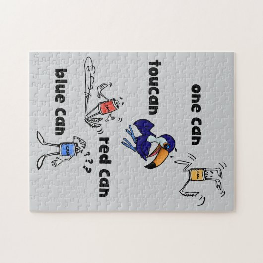 One Can Toucan Red Can Blue Can 252 Piece Puzzle (Horizontal)