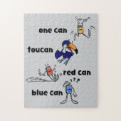 One Can Toucan Red Can Blue Can 252 Piece Puzzle (Vertikal)