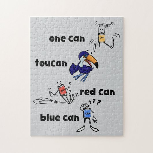 One Can Toucan Red Can Blue Can 252 Piece Puzzle (Vertikal)