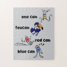 One Can Toucan Red Can Blue Can 252-Teile-Puzzle Puzzle