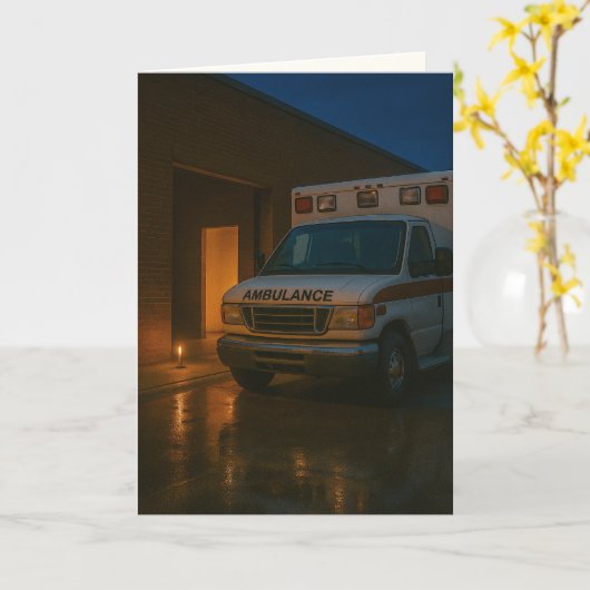 "One Candle, One Promise" Sympathy Karte (Gelbe Blume)