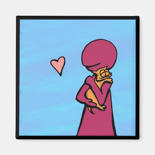 One Cat Lieben Hugs Magnet (Vorne)