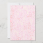 One-ce Upon a Time - Girl 1st Birthday Invitation Einladung (Rückseite)