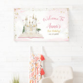 One-ce Upon A Time Princess 1st Birthday Party Banner (Insitu)