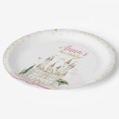 One-ce Upon A Time Princess 1st Birthday Party Pappteller (Schrägansicht)