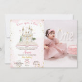 One-ce Upon A Time Princess 1st Party Photo Invita Einladung (Vorderseite)
