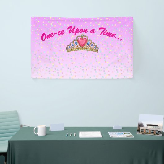 One-ce Upon a Time, Princess crown birthday Banner (Messeveranstaltung)