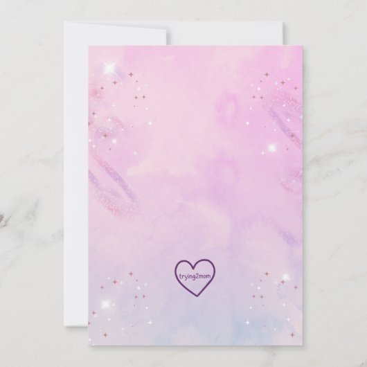 ONE-ce Upon A Time, Princess Dress 1st Birthday Einladung (Rückseite)