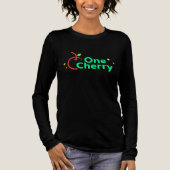 One Cherry Niedlich Fruit Logo - Minimaler Vector Tri-Blend Shirt (Vorderseite)