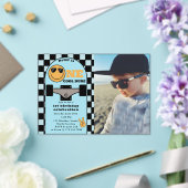 One Cool Dude 1st First Birthday Skateboard Photo Acryleinladungen (In Situ (Hochzeit))