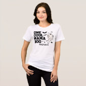 One Cool Mama Boo Halloween  Tri-Blend Shirt (Vorderseite voll)