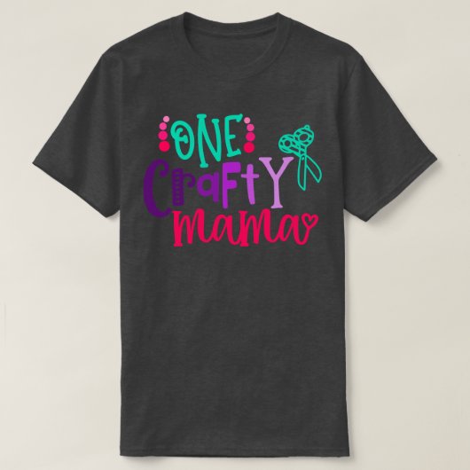 One Crafty Mama T-Shirt (Design vorne)
