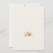 One Cute Bug 1st Girl's Birthday Party Einladung (Rückseite)