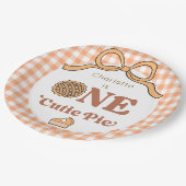 One Cutie Pie 1st Birthday Pappteller (Schrägansicht)