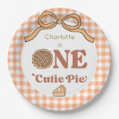 One Cutie Pie 1st Birthday Pappteller (Vorderseite)