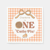 One Cutie Pie 1st Birthday Serviette (Vorderseite)