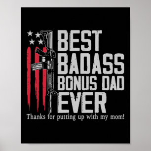 One D Bonus Stepdad Geburtstag Step Vater Vathers Poster