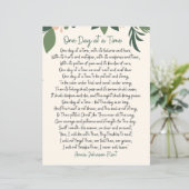 One Day At A Time Annie Johnson Flint Paper Sheet (Stehend Vorderseite)