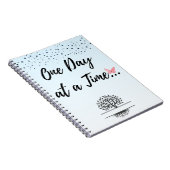 One Day at a Time Spirale Notebook - Mental Wellne Notizblock (Rechte Seite)