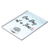 One Day at a Time Spirale Notebook - Mental Wellne Notizblock (Linke Seite)