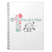 One Day at a Time Spirale Notebook - Mental Wellne Notizblock (Vorderseite)