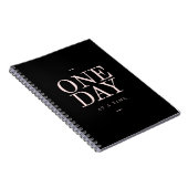 One Day - Goals Motivierend Angebot Black Notebook Notizblock (Rechte Seite)