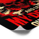 One Day I'm Gonna Just Say And Let My Demons Out T Poster (Ecke)